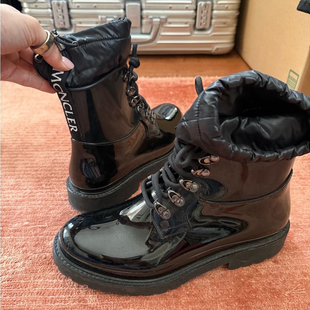 Moncler Women's Black Rain Boots
